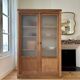 Armoire vitrée en chêne brut (rénovée)