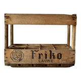 Old wooden rack for 12 bottles - Friko - Brasserie Frik - Belgium