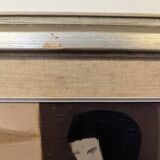 Mid-Century Modern Swedish "Modernist Ballerinas" Vintage Figurative Oil Painting by Fabian Lundqvis