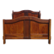 Walnut bed and walnut magnifying glass nineteenth century