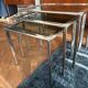 Chrome nesting tables designed and produced by Fratelli Orsenigo.