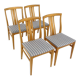 Set de 4 chaises scandinave en chêne, Suède, 1960
