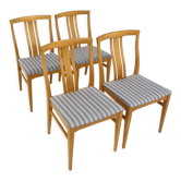 Set de 4 chaises scandinave en chêne, Suède, 1960