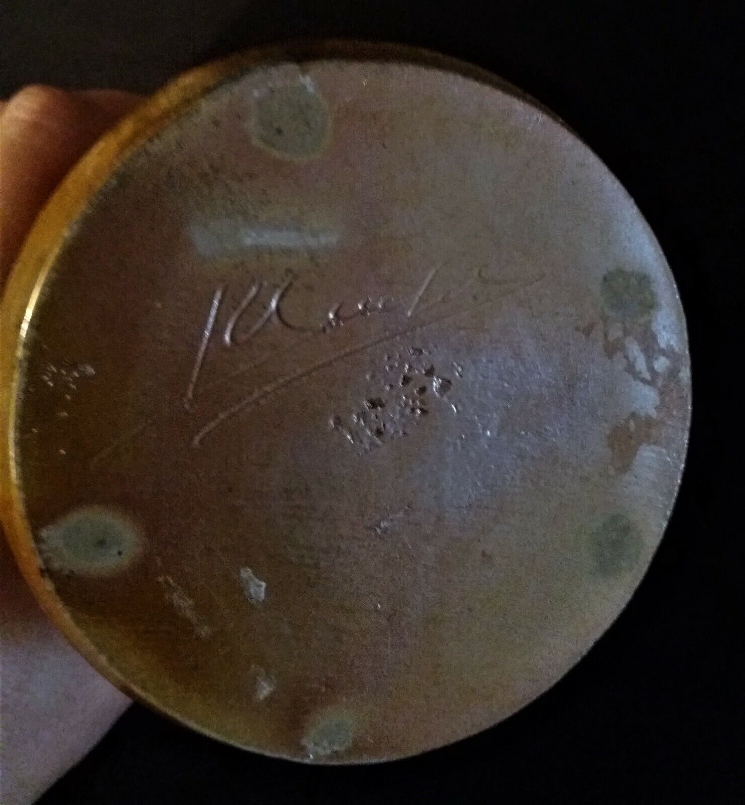 Ceramic vase 50 60 signature to decipher