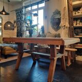 1940s oak dining table
