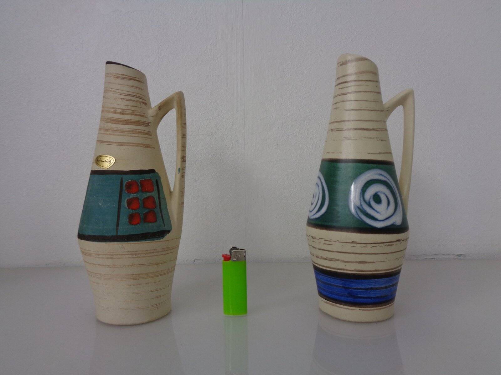 Ceramic vases by Heinz Siery for Scheurich, 1958, set of 2.