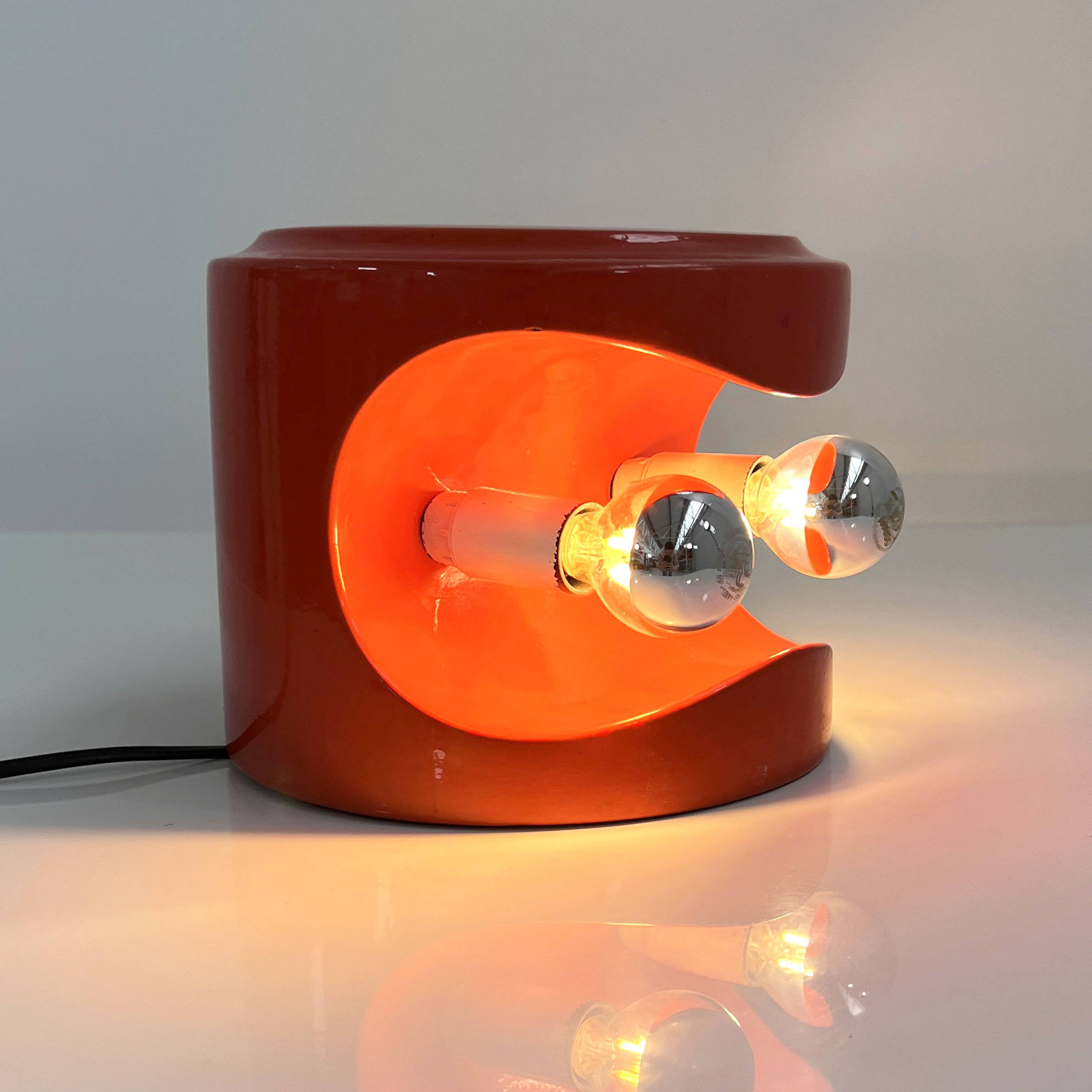 Lampe de table corail en céramique de Perdomello, 1970