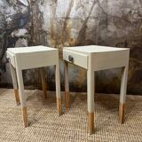 Pair of Celadon bedside tables