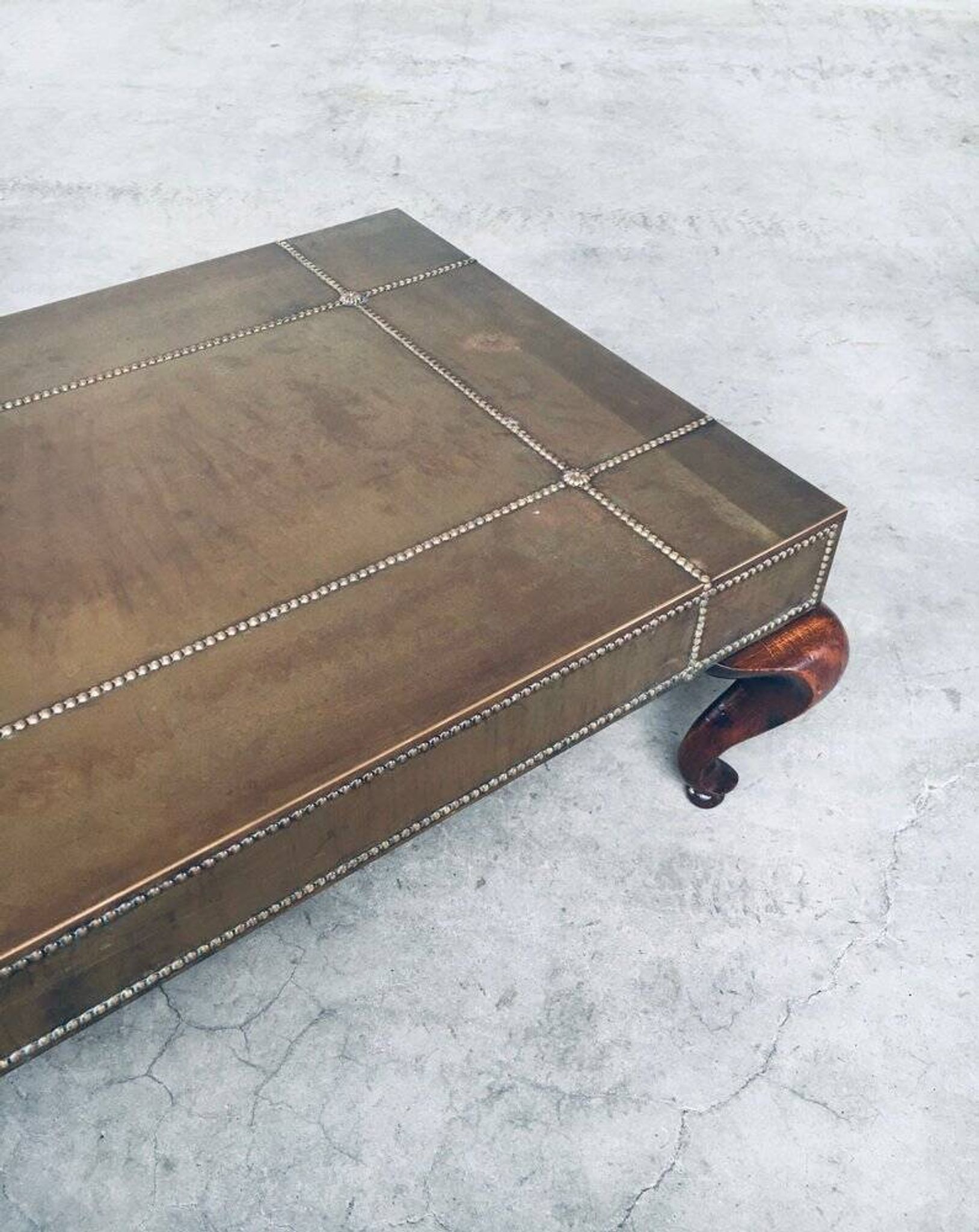 Brass Coffee Table, France, 1960s