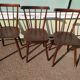 Set of 6 wooden bistro chair - vintage