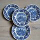 4 antique Wedgwood dessert plates