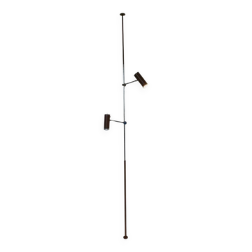 Rare Midcentury Floor to Ceiling Lamp by Josef Hůrka for Napako, 1960s