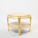Side table parchment gilding 1930s