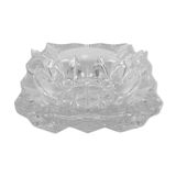 Carved glass ashtray