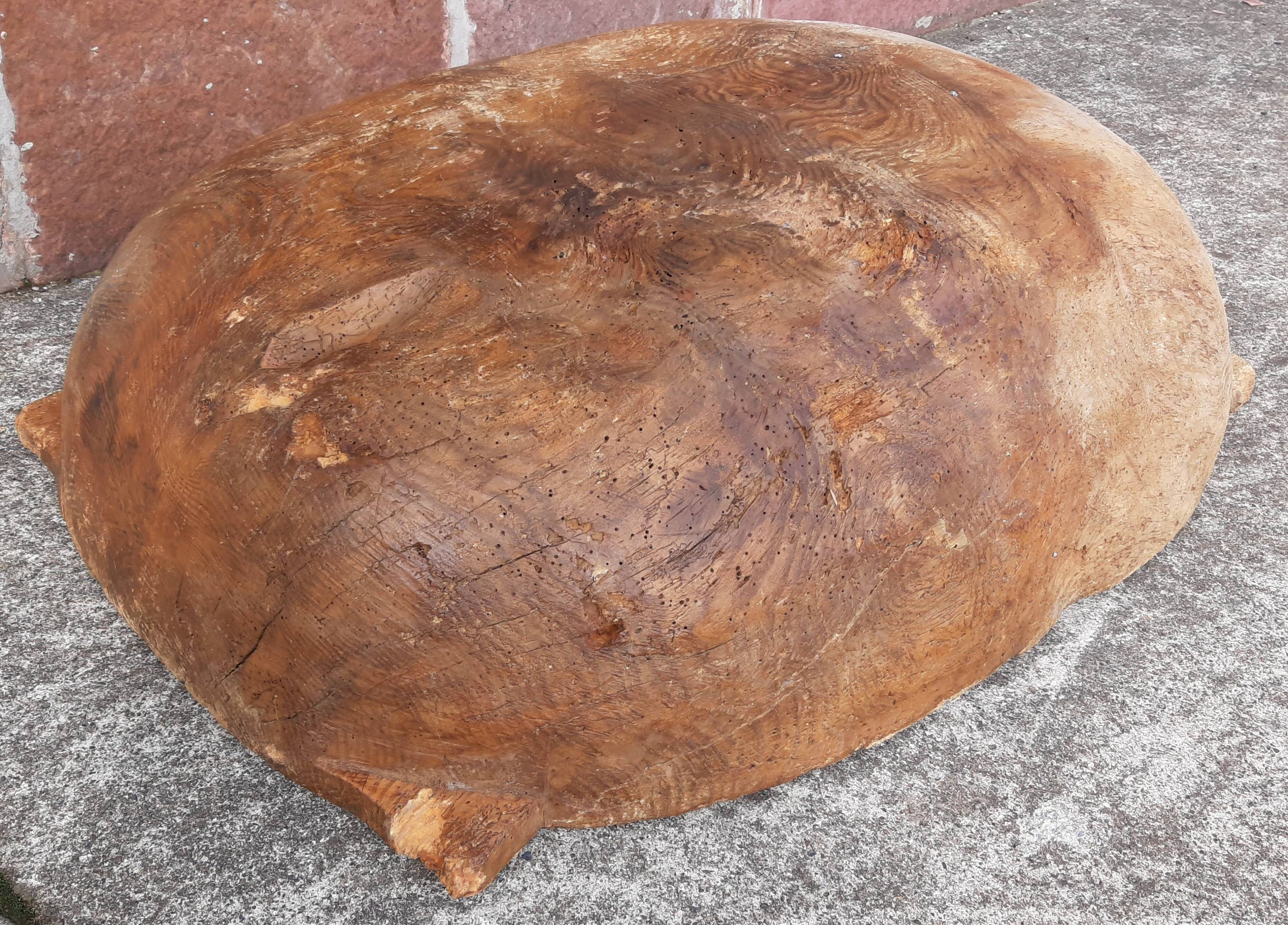 Old XXL planter or solid wood planter.