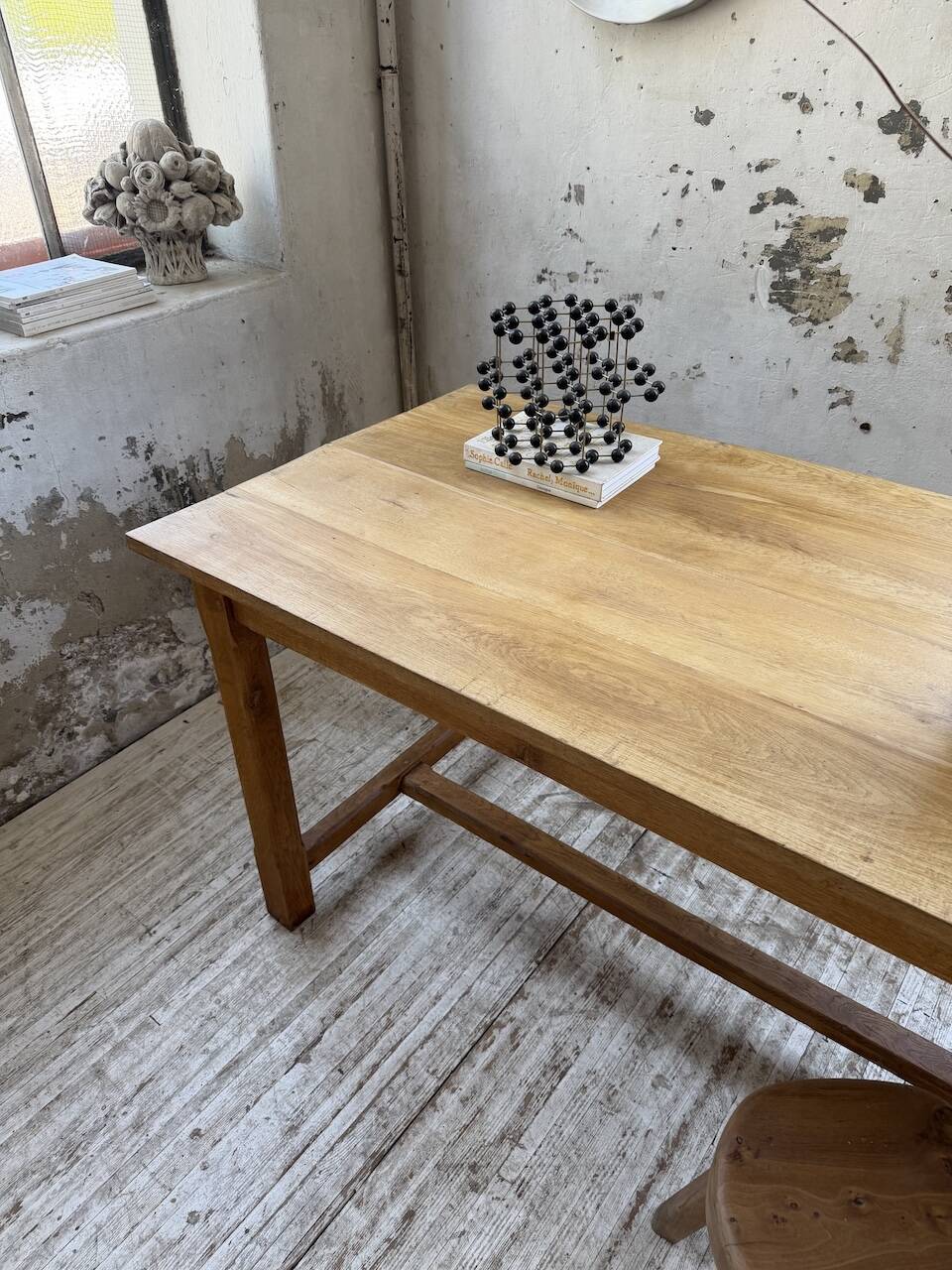 Table de ferme chêne doré 160cm