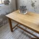 Table de ferme chêne doré 160cm