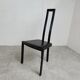Set of 6 italian post modern dining chairs, 1980s