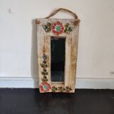 Mirror LA ROUE VALLAURIS in ceramic 1960s