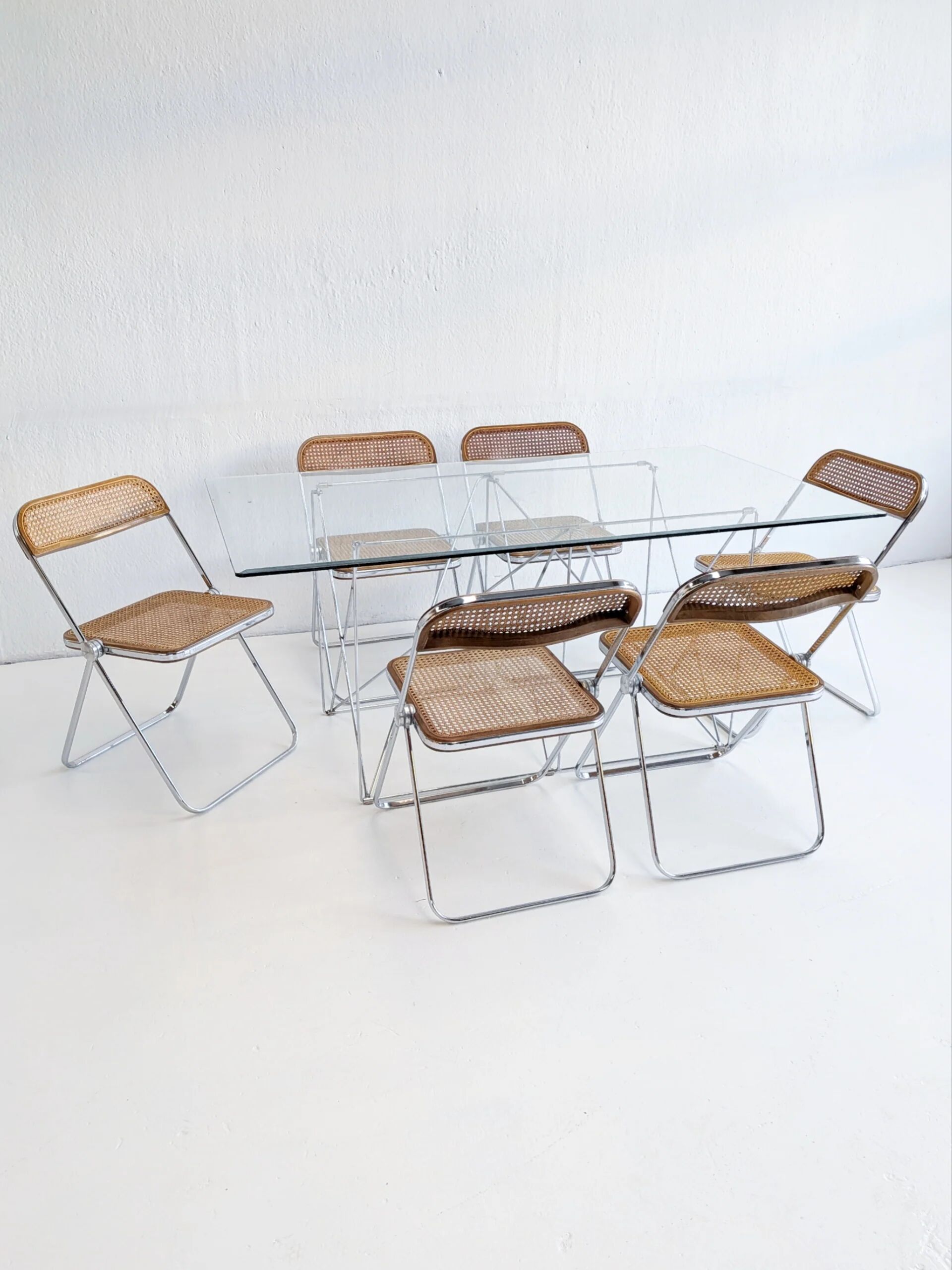 Ensemble de 6 chaises pliantes 'Plia' par Giancarlo Piretti pour Anonima Castelli années 1970