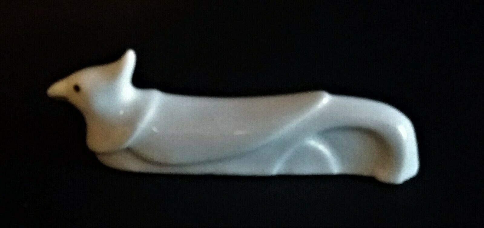White porcelain knife holder the bird