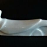 White porcelain knife holder the bird