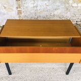 Teak storage unit with metal legs Circa 70's