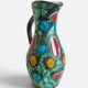 French Mid-Century Studio Pottery Pitcher/ Vase, Hand-Decorated, C. 1960