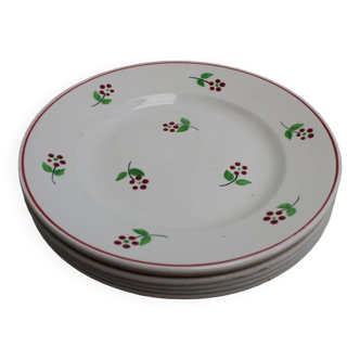 Set of 6 ceramic dessert plates