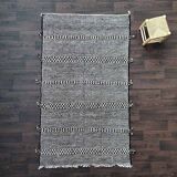 Berber carpet black zanafi 150x250 cm