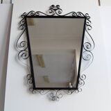 Mid-century 1970s wall mirror