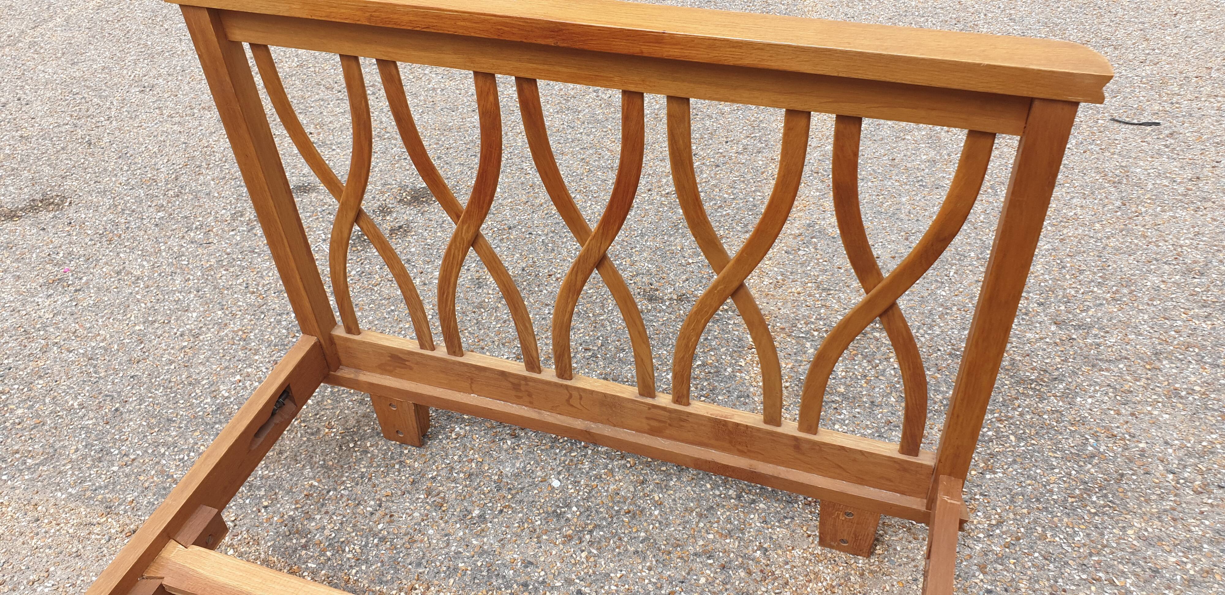 Wooden bed from the 60s