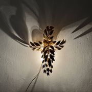 Hollywood Regency Gilded Wall Lamp by Hans Kögl