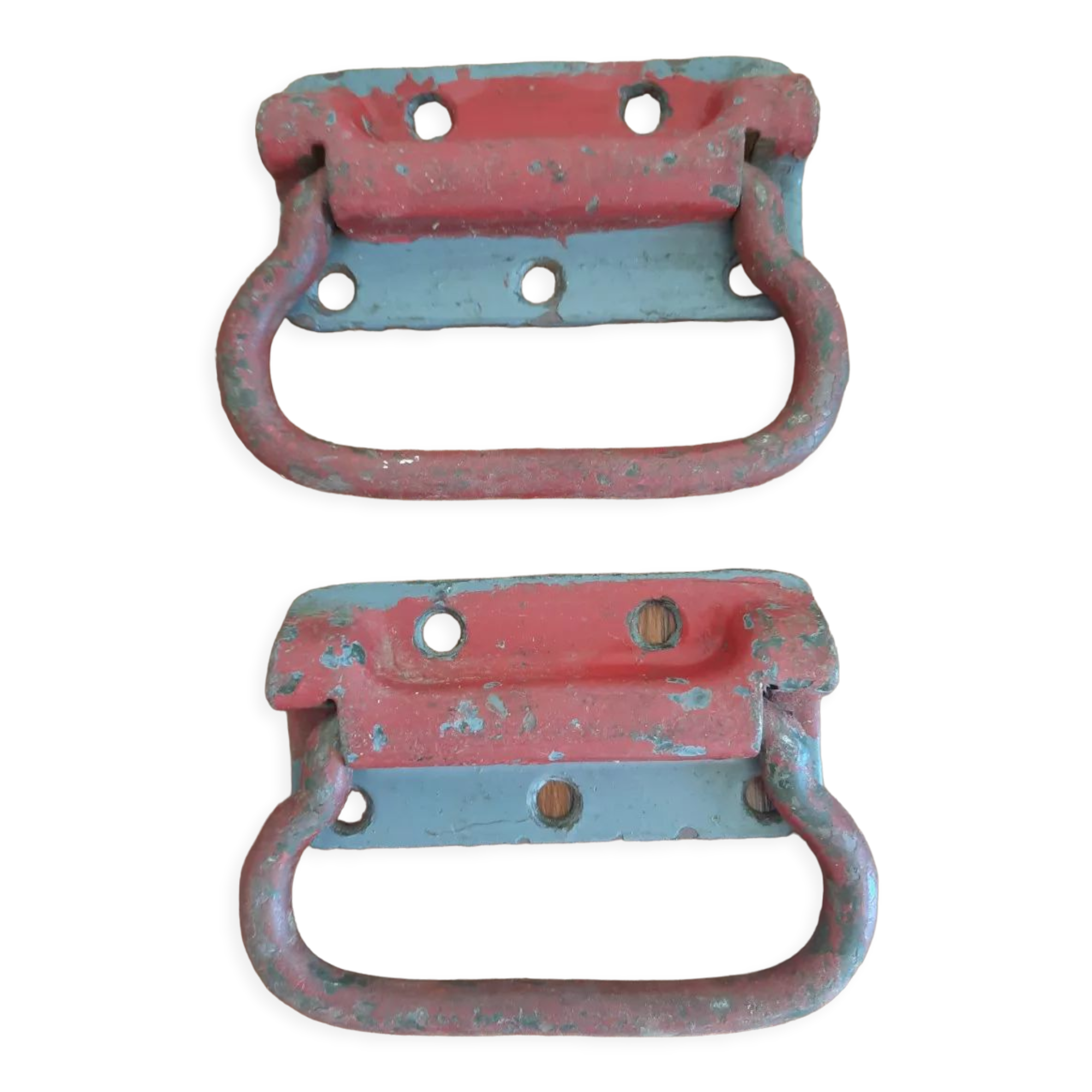 Antique trunk handles