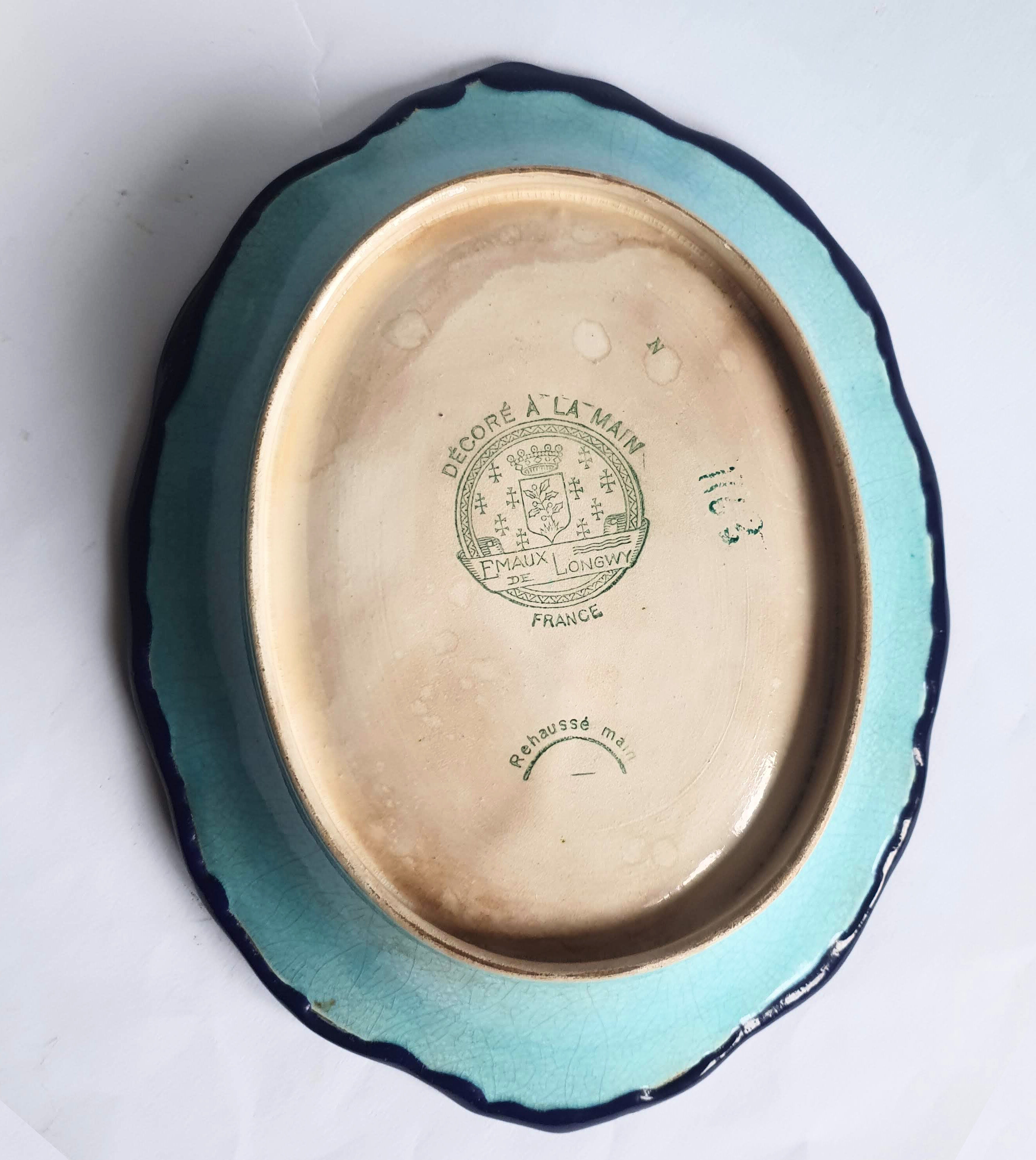 Longwy earthenware dish