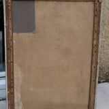 Peinture anglaise ancienne représentant une jeune femme lisant