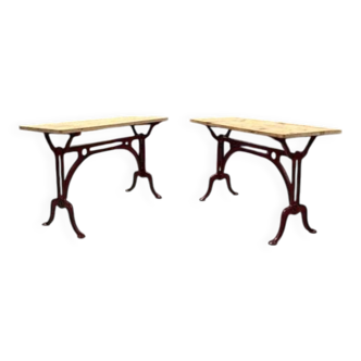 Paire de tables de bistrot Début XXème