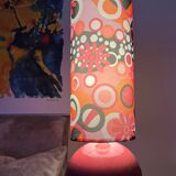 Table lamp, handmade lampshade.