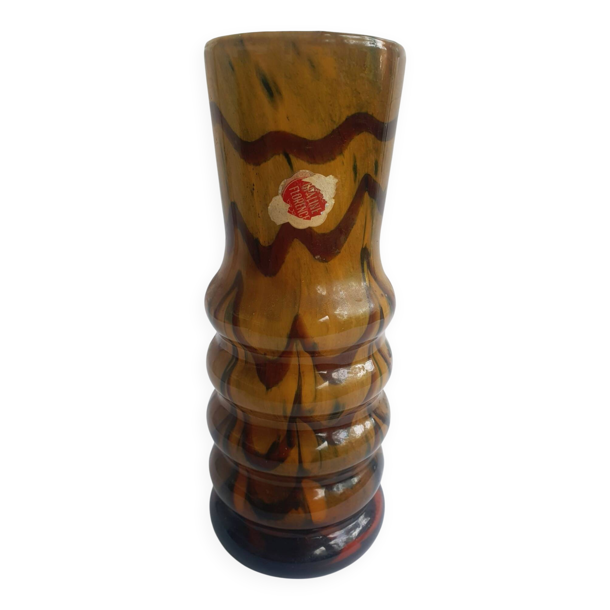 Vintage 70s opaline florence vase