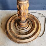 Wooden floor lamp