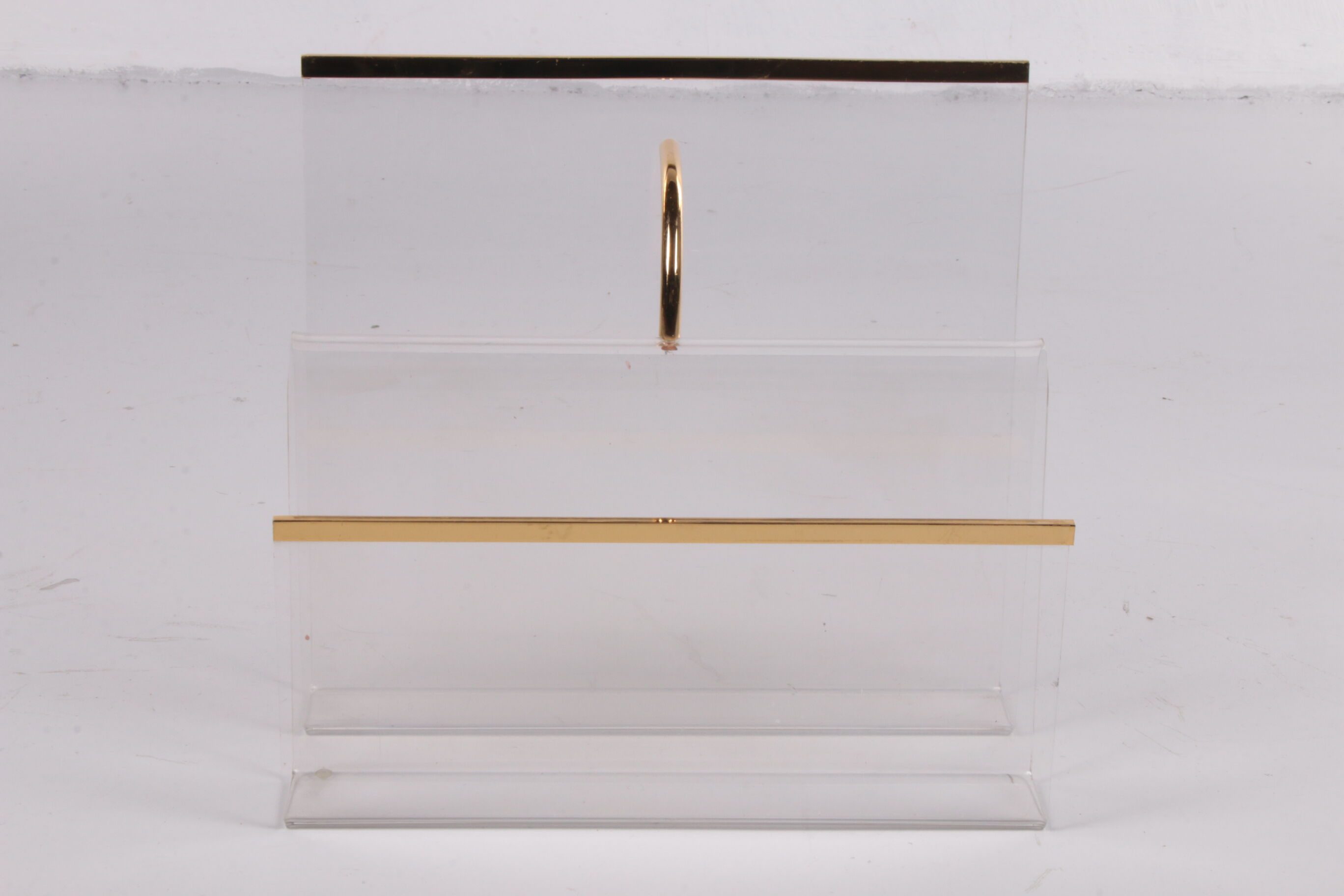 Hollywood regency Plexiglass warehouse rack 1970s Italy