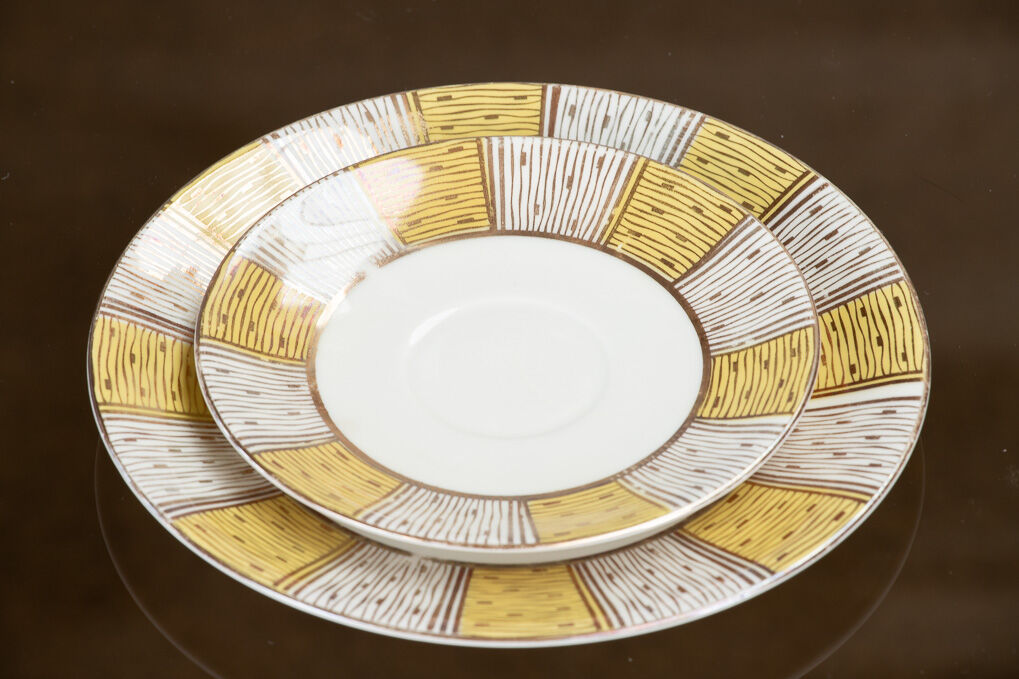 Porcelain cup and saucers set Bavaria 1950