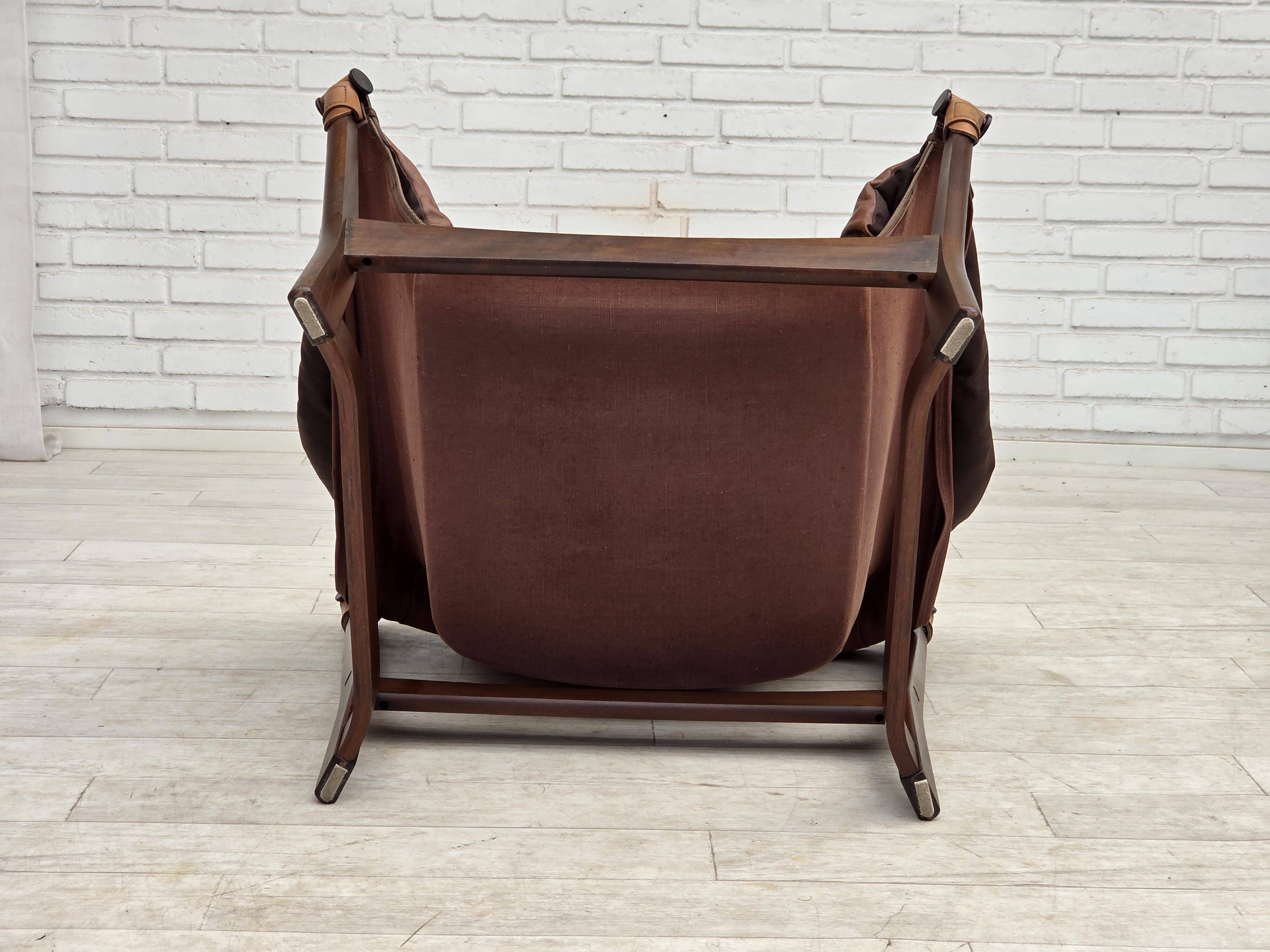 1970s, Norwegian design by Tormod Alnaes, "Trega" loungechair.