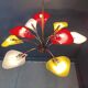 Vintage multi colour italian chandelier, 1960s