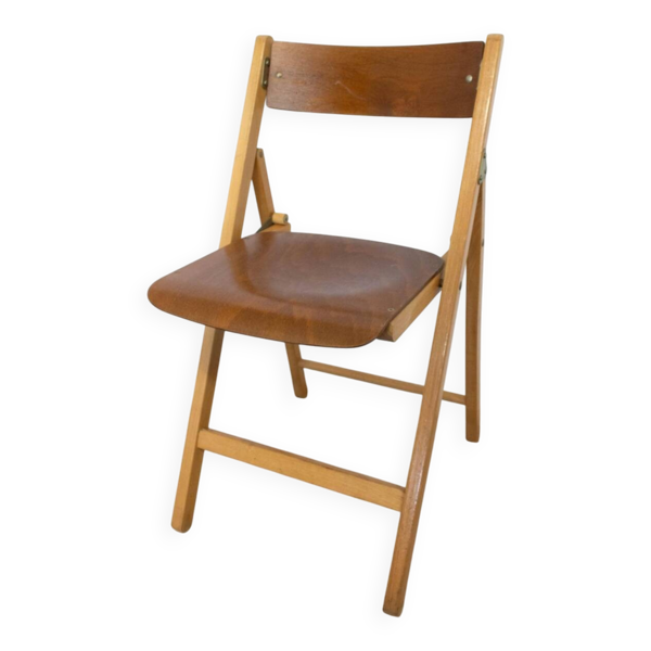 Chaise pliante annees 50