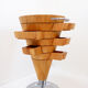 Cone-shaped kitchen unit with drawers