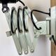 Industrial Black Enamel Scissor Wall Lamp, 1950s