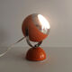 Lampe de bureau vintage eyeball orange, globe orientable. Année 60 70