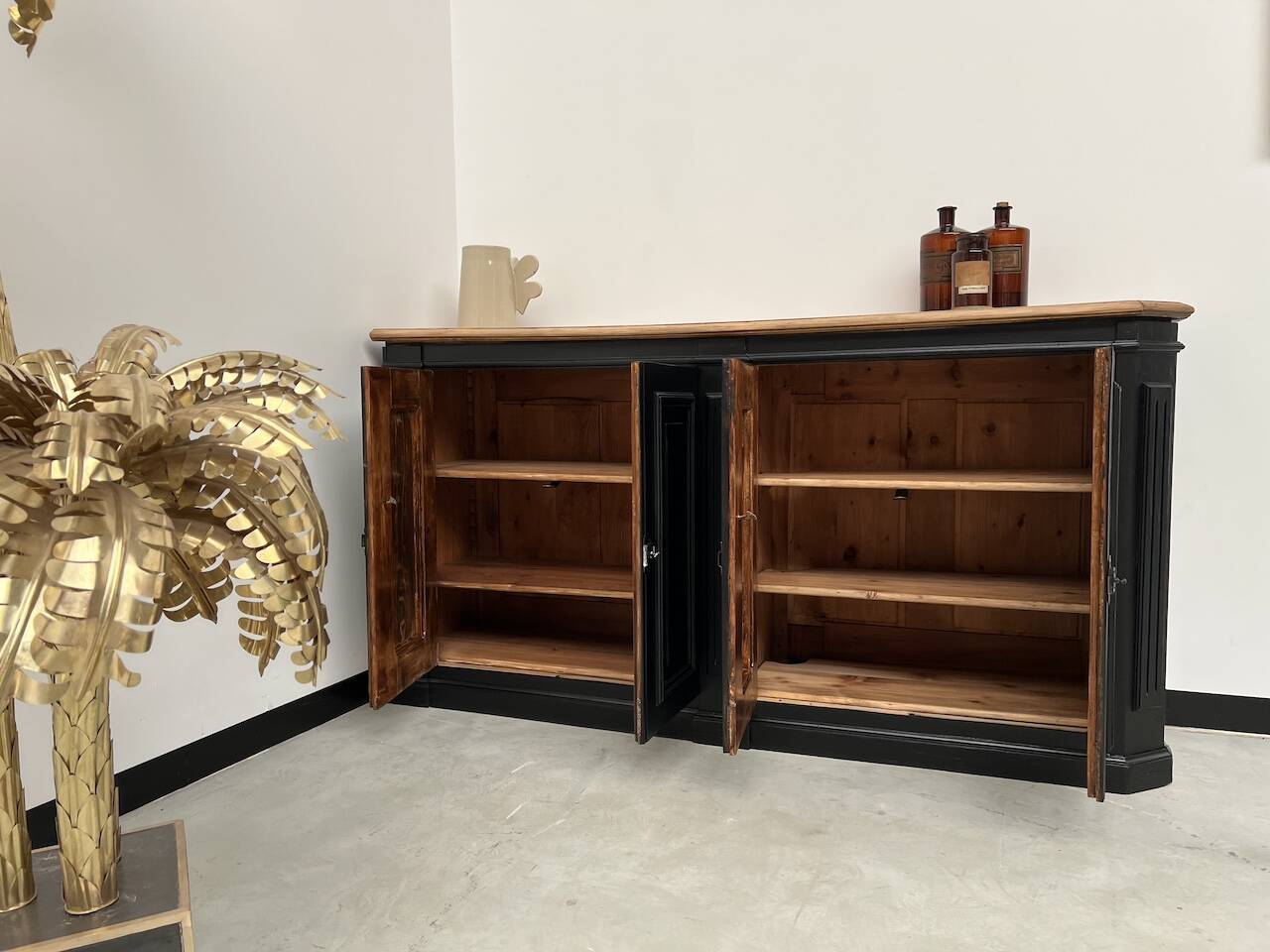 Corner sideboard, 1900s completely restored