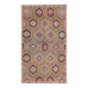 1970s Vintage Turkish Hand-Knotted Wool Cotton Brown Area Rug 166x286